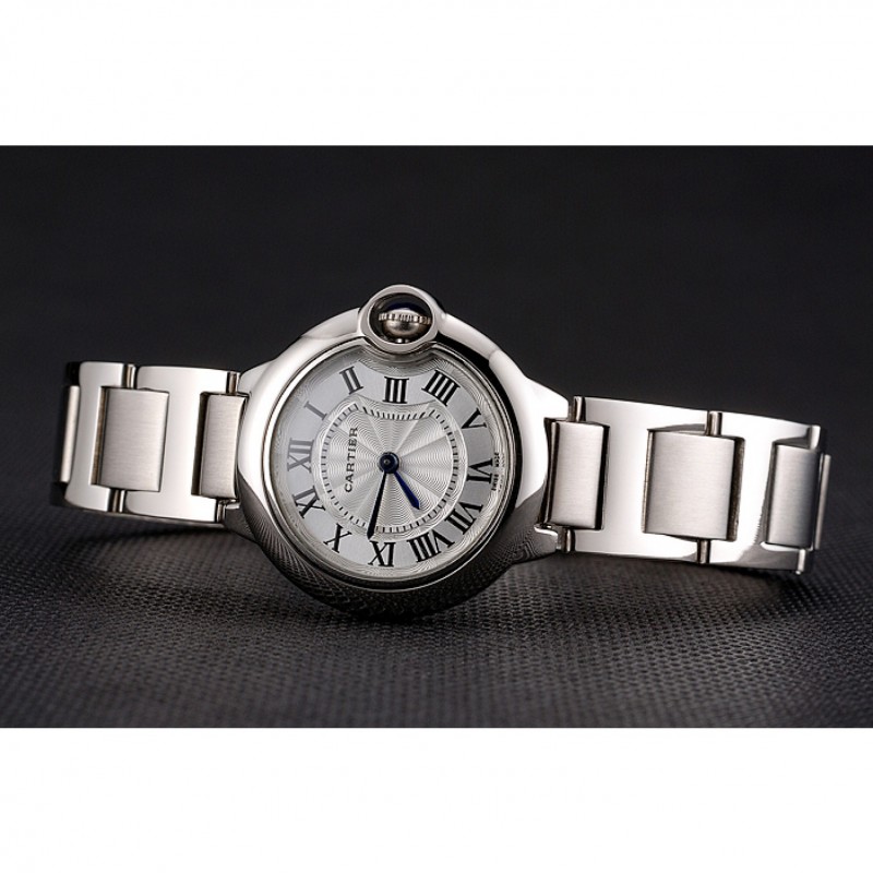 Cheap Replica Watches Cartier Ballon Bleu 30mm White Dial Stainless Steel Case And Bracelet-3