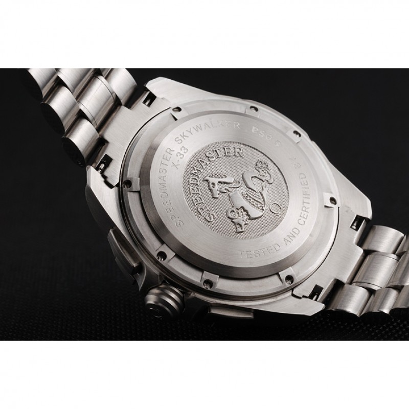 High Quality Omega Speedmaster Skywalker X-33 Black Dial White On Black Bezel Stainless Steel Case And Bracelet-8