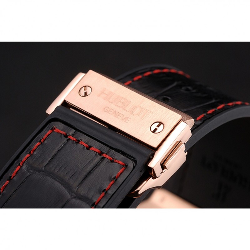 Swiss Hublot Big Bang Limited Edition Formula 1 Black And Red Dial Gold Case Black Strap 62287-5