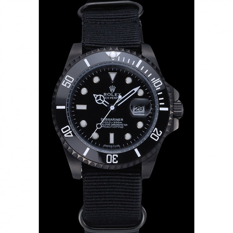 Rolex Submariner Black Nylon Strap 622006-1