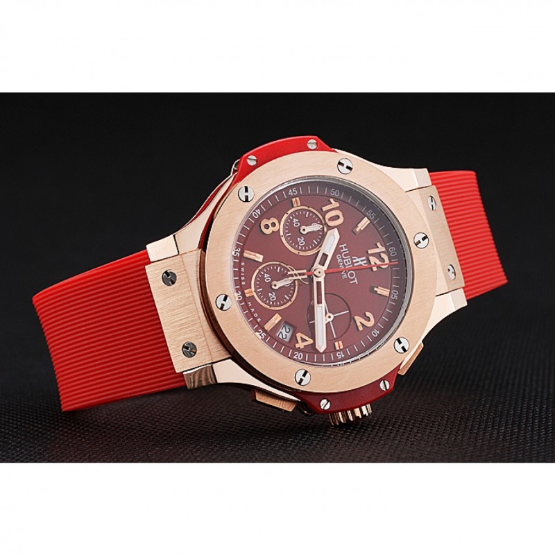 Hublot Big Bang Red Strap Red Dial Watch 98069-4