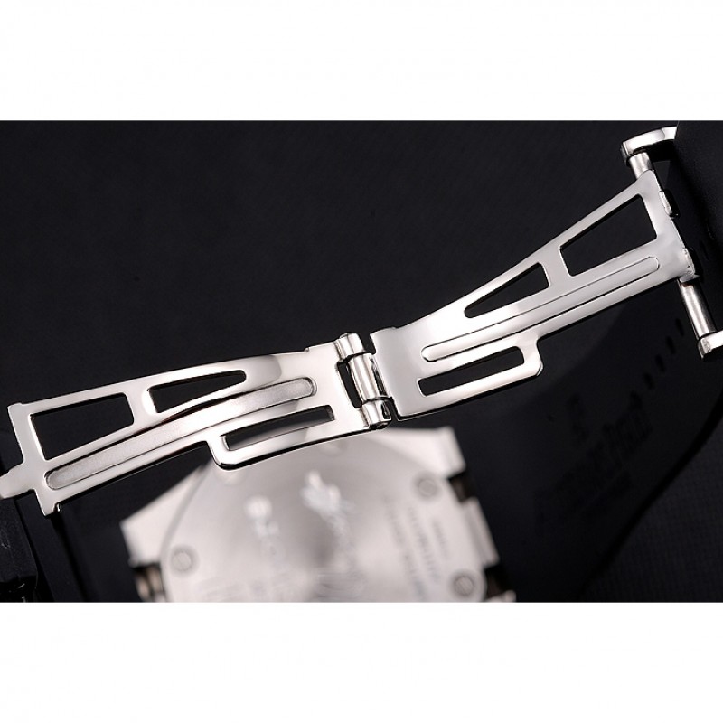 Swiss Audemars Piguet Royal Oak Offshore White Dial Stainless Steel Case Black Rubber Strap 622853-6