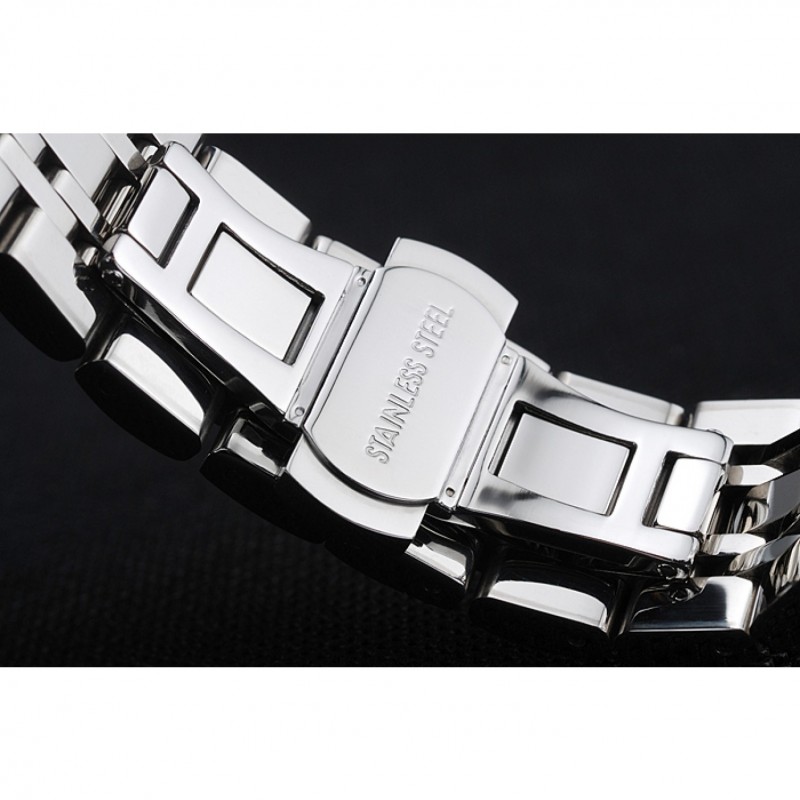 SS Replica Watches Piaget Altiplano Black Dial Silver Case Stainless Steel Bracelet 1454232-6