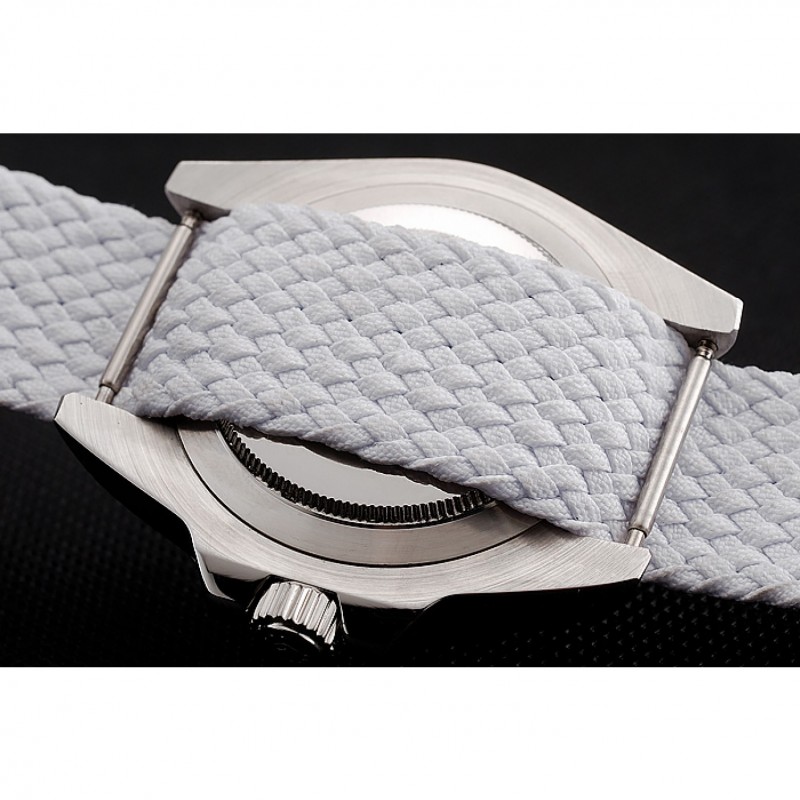 Rolex Submariner Bamford White Dial White Fabric Bracelet 1453867-5