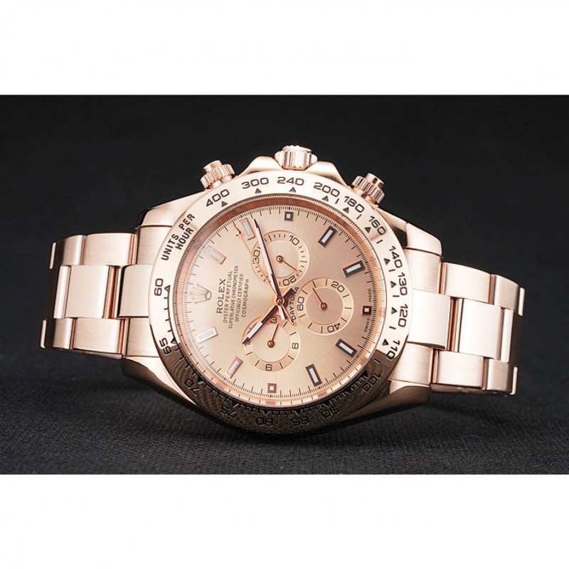 Rolex Cosmograph Daytona Pink Dial Rose Gold Case And Bracelet 1454247-3