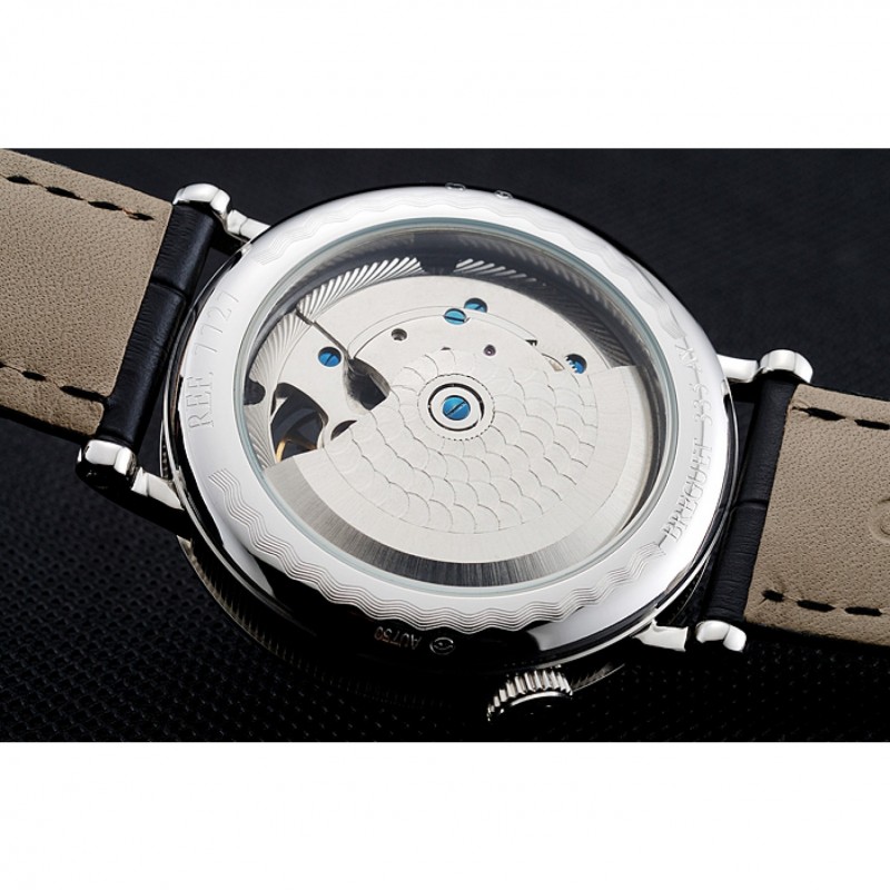 Breguet Tradition Grande Complication Silver Case Black Leather Bag 1454033-6