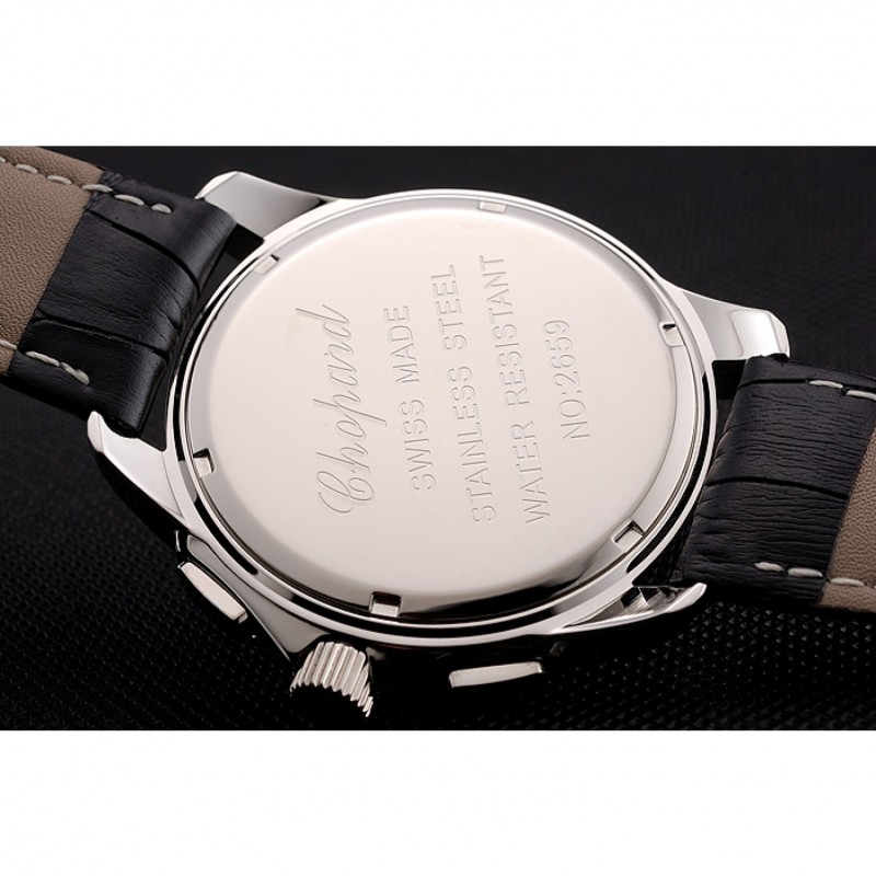 Chopard Mille Miglia GTS Blue Dial Black Leather Bracelet 1453998-6