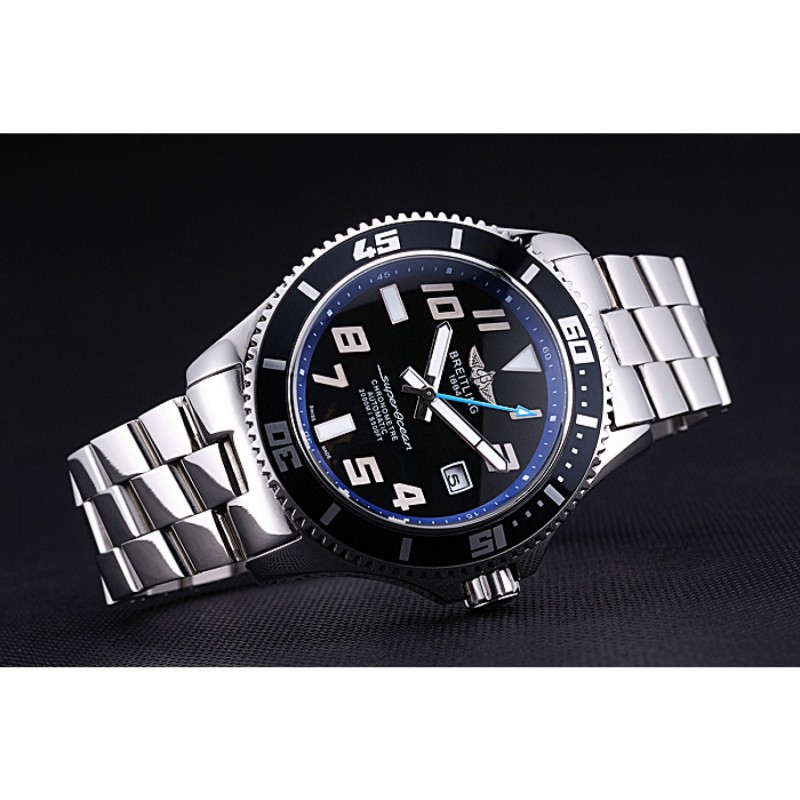Breitling Superocean 44 Abyss Blue Accents Stainless Steel Bracelet 622506-3