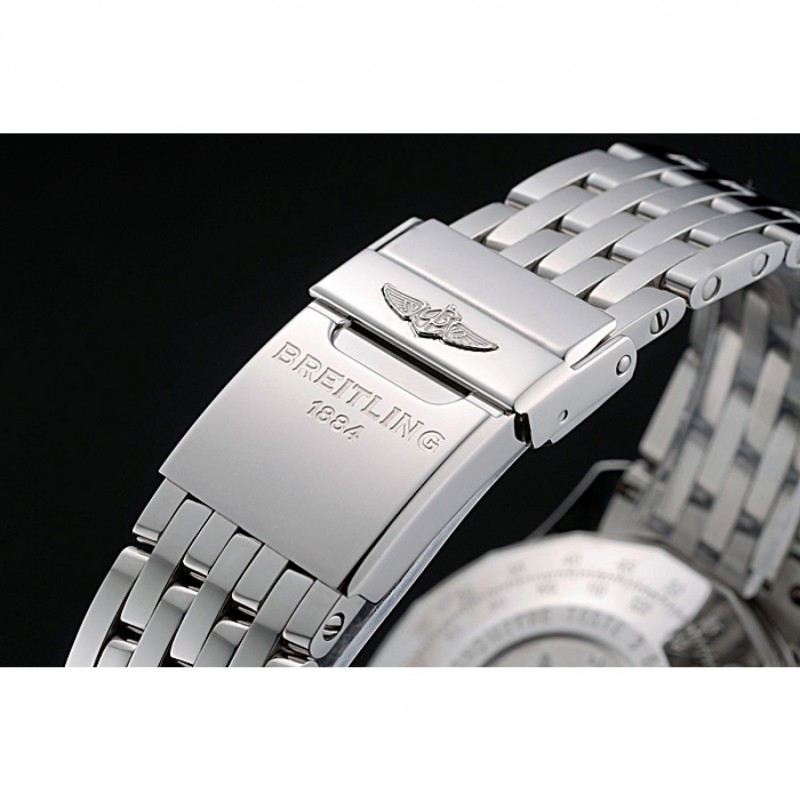 Best Replica Watches Swiss Breitling Navitimer White Dial Stainless Steel Bracelet 622441-5