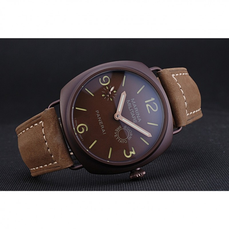 Panerai Luminor Marina Militare Purple Stainless Steel Bezel Khaki Bracelet 622320-3
