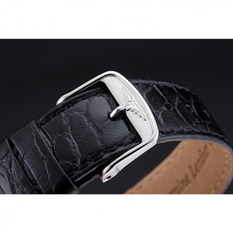 Longines La Grande Classique Black Dial Black Leather Band Homme 622131-8