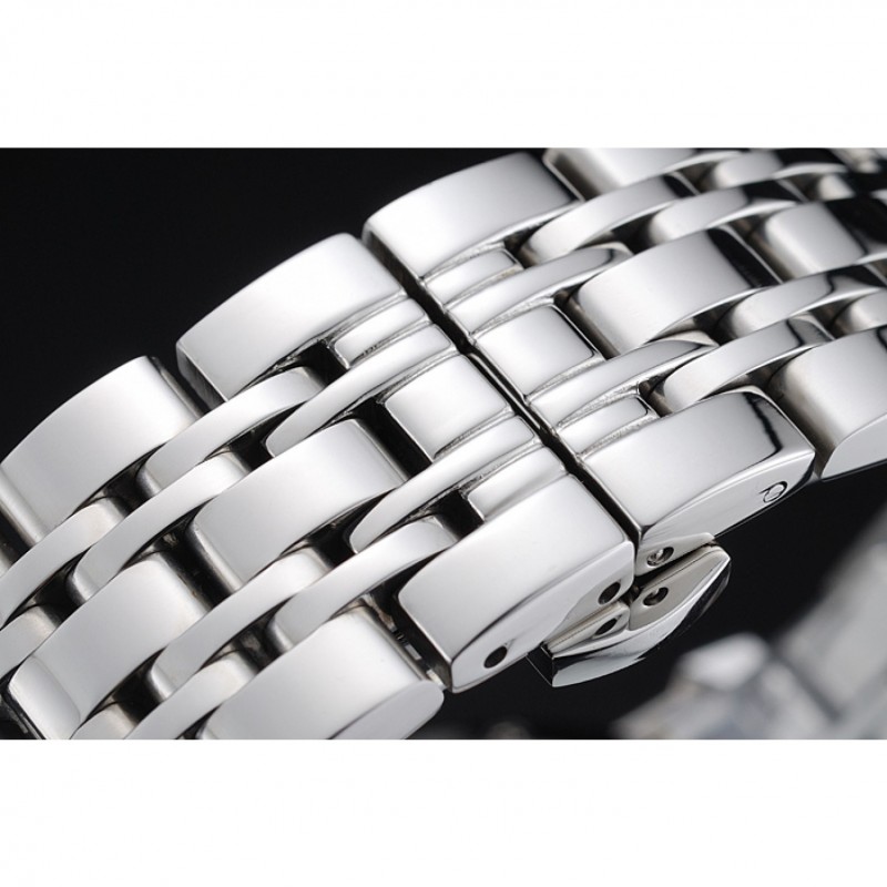 SS Replica Watches Piaget Altiplano Black Dial Silver Case Stainless Steel Bracelet 1454232-5