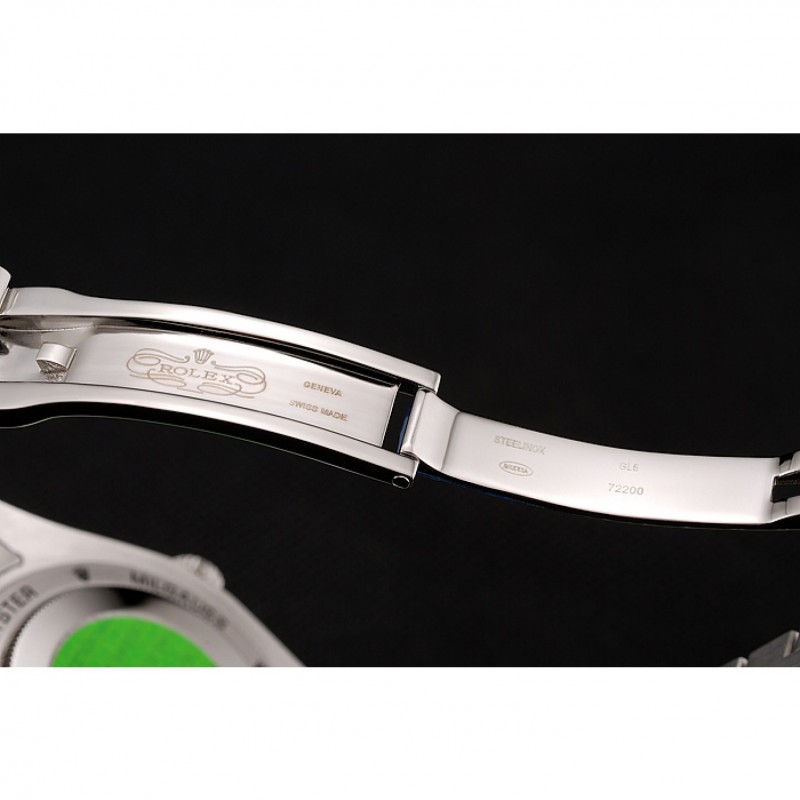 Swiss Rolex Day-Date Black Dial Diamond Case Diamond Numerals Stainless Steel Bracelet 1453966-5
