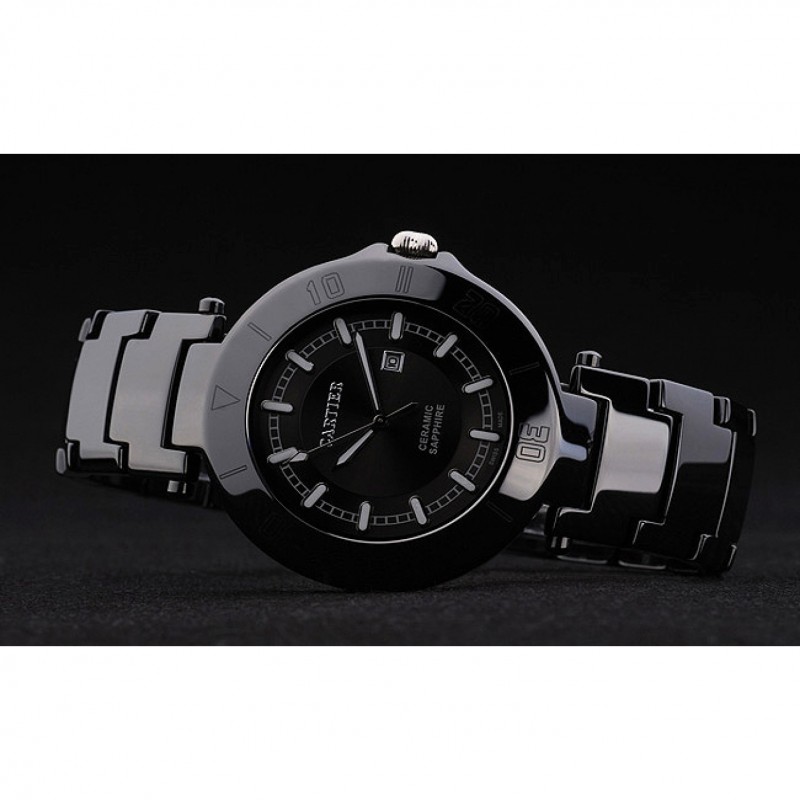 Cartier Pasha 43mm Black Dial Black Ceramic Case-6