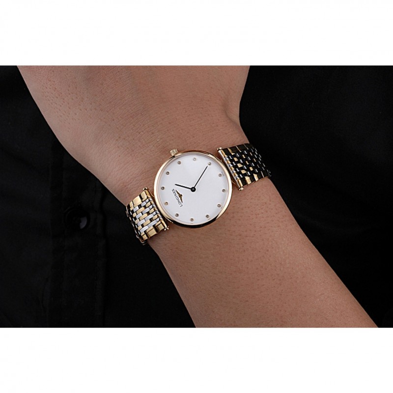 Longines La Grande Classique Two Tone Band White Dial Diamond Markers Homme 622101-8