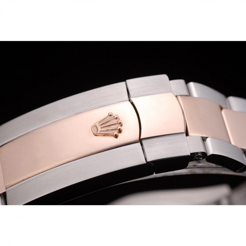 Rolex DateJust Brushed Stainless Steel Case Brown Dial Diamond Plated 41994-5