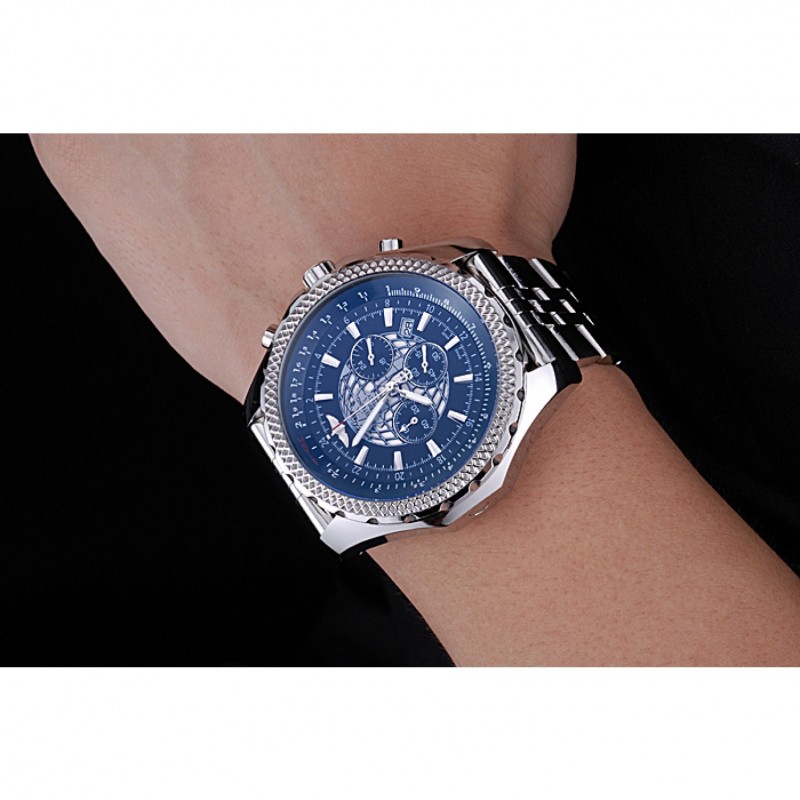 Breitling Bentley B05 Unitime Black Dial Stainless Steel Bracelet 622520-8