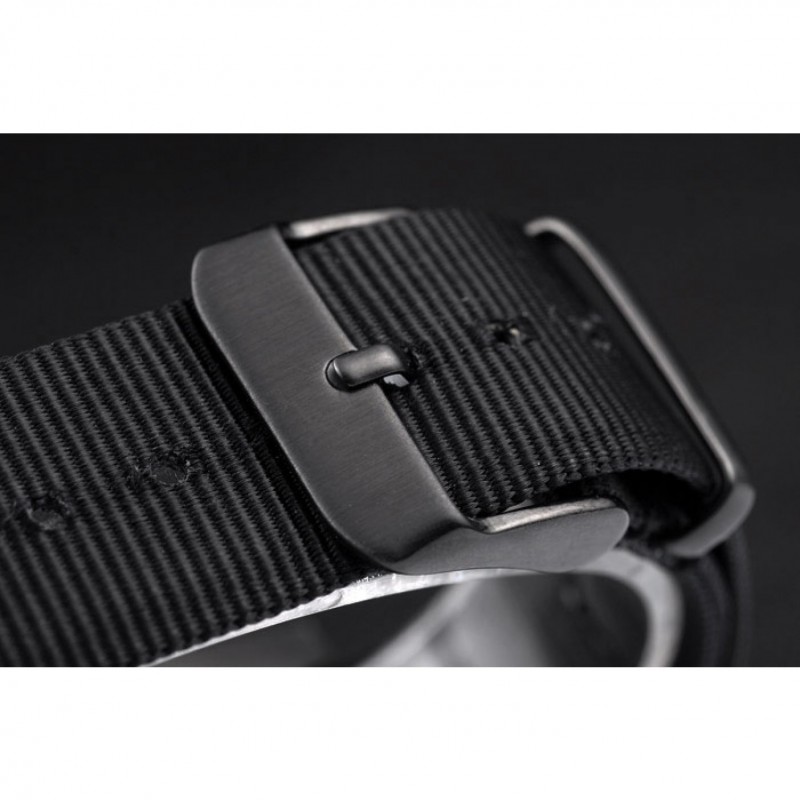 High Quality Replica Watches Rolex Swiss GMT Master II Pro-Hunter Black Fabric Strap Black Dial-5