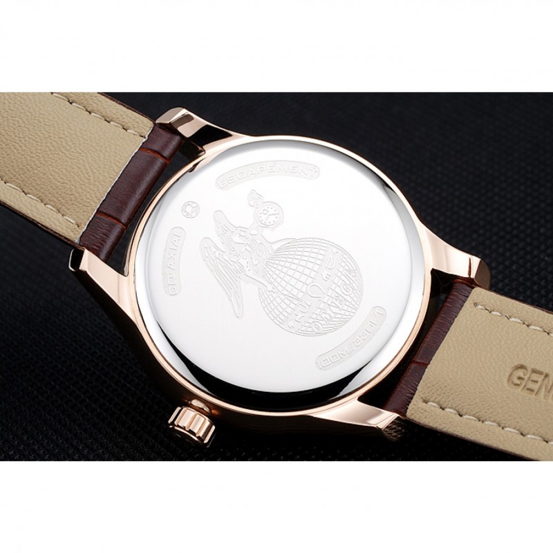 Omega DeVille Brown Dial Gold Case Brown Leather Strap 622831-5