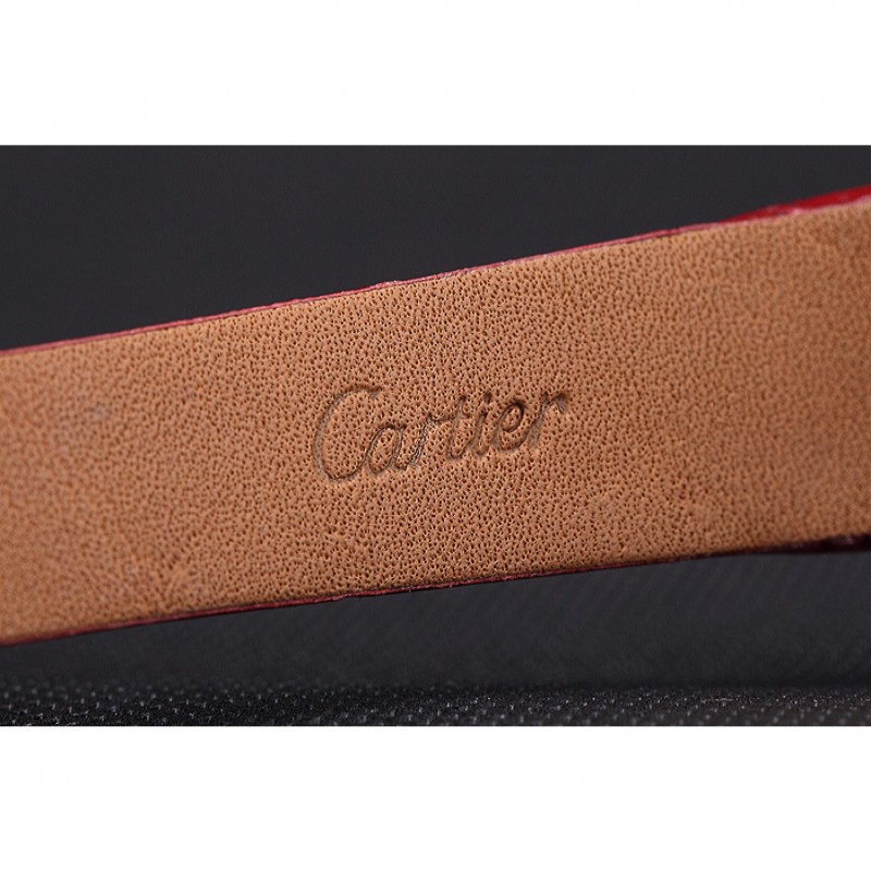 Cartier Santos 100 Diamond Rose Gold Bezel 621917-7