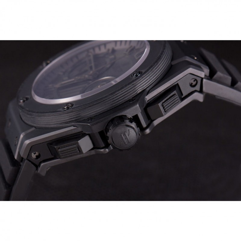 Swiss Hublot King Power Black Dial with Rubber Band shb10 621403-5