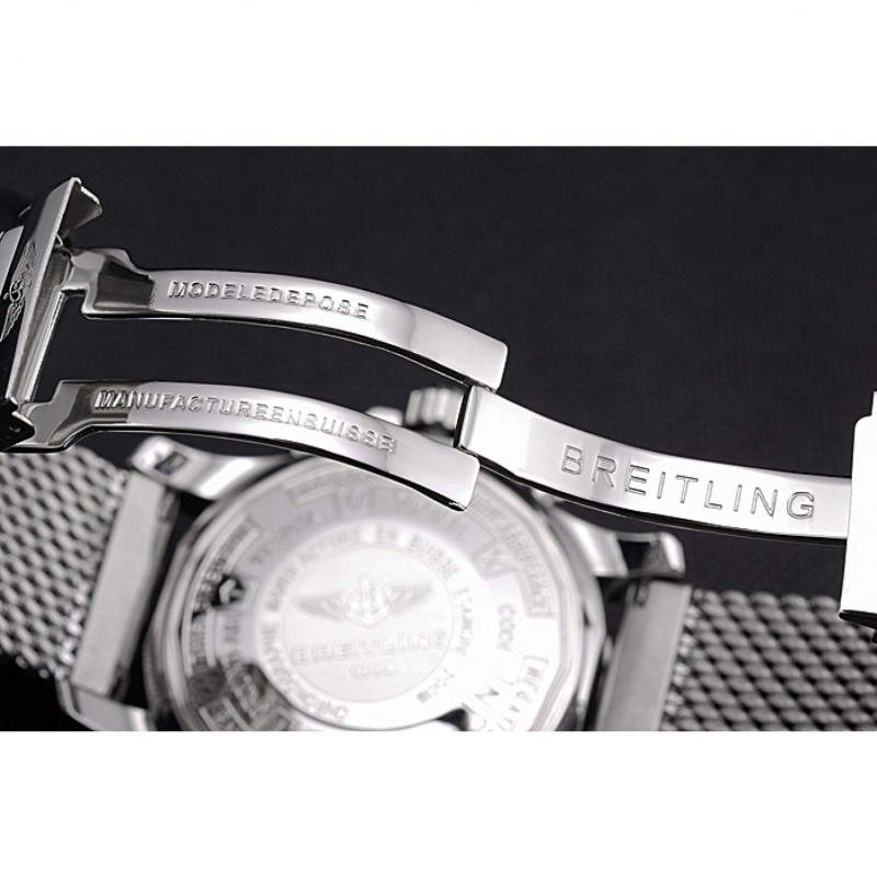 Swiss Breitling Professional Chronospace Black Dial Stainless Steel Case And Bracelet 622874-6