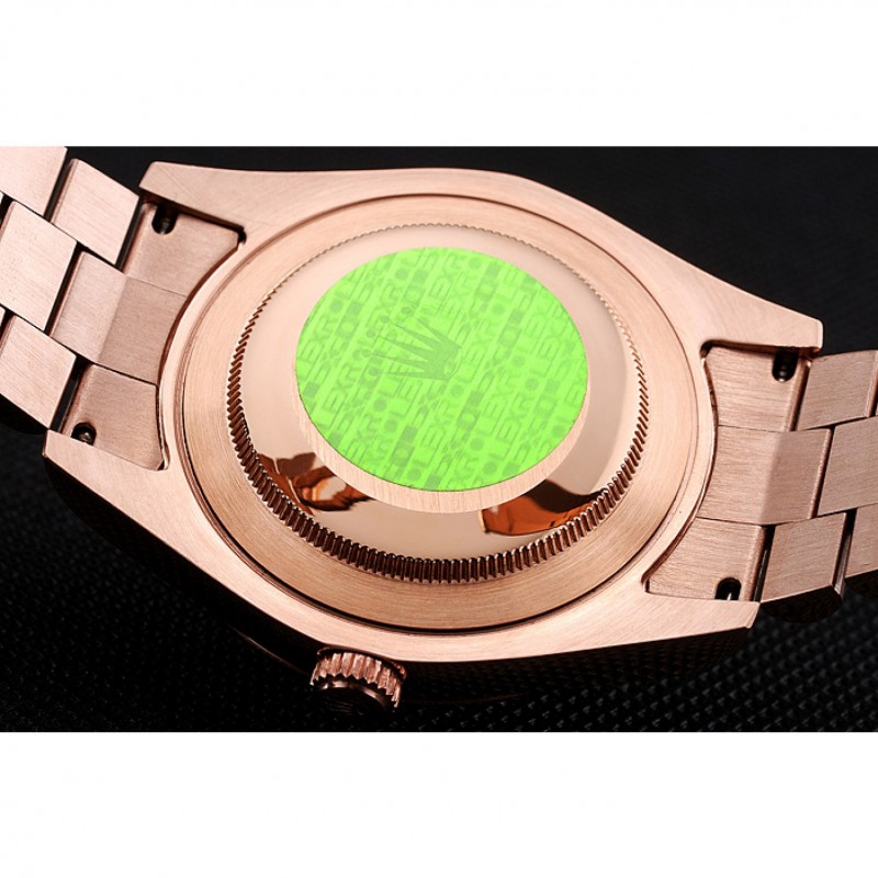 Swiss Rolex Day Date 40 Rose Gold Etched Dial Rose Gold Case And Bracelet-7