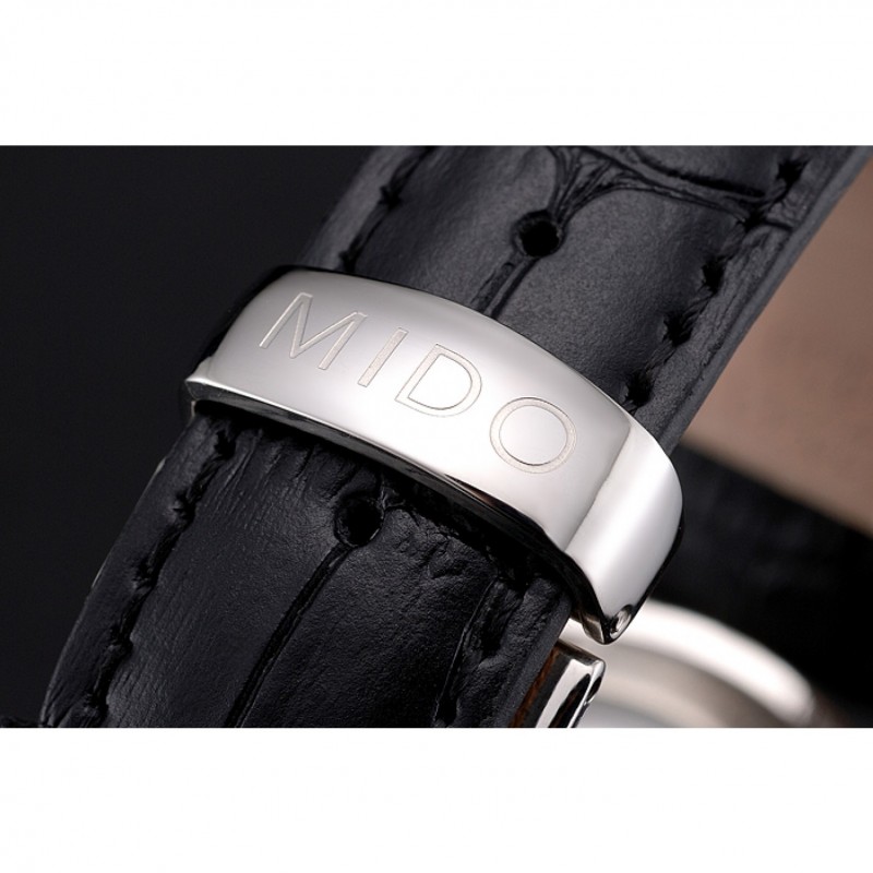 Mido Multifort Cronograph 2 Tone Dial Black Leather Strap 622184-5
