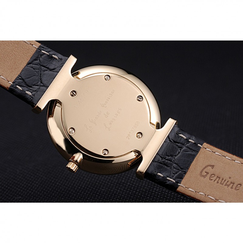 Longines La Grande Classique Champagne Dial Black Leather Band Homme 622123-6