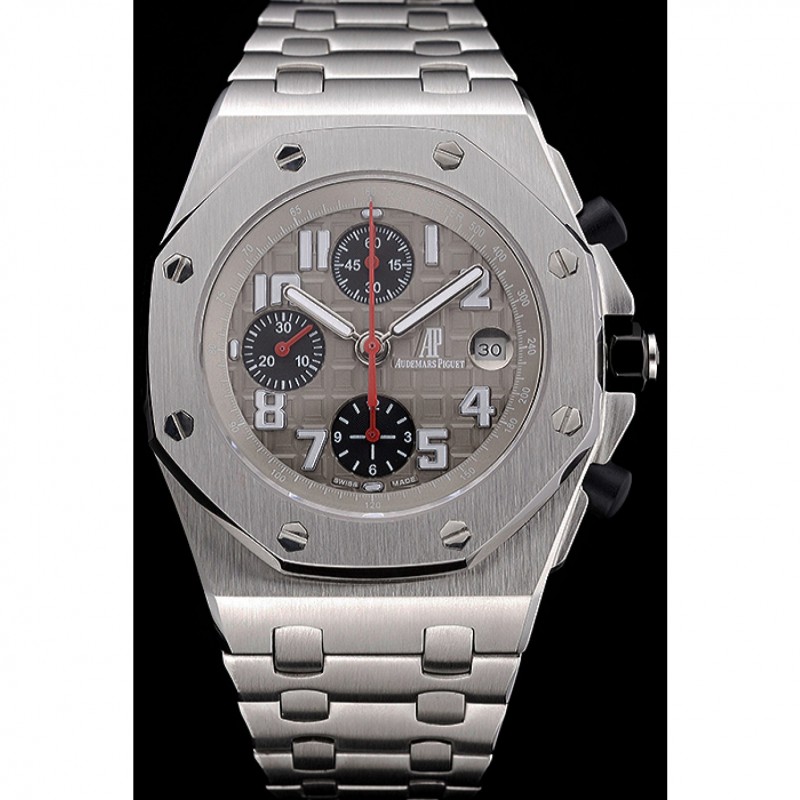 SS Swiss Audemars Piguet Royal Oak Offshore Grey Dial Stainless Steel Case And Bracelet 622870-1