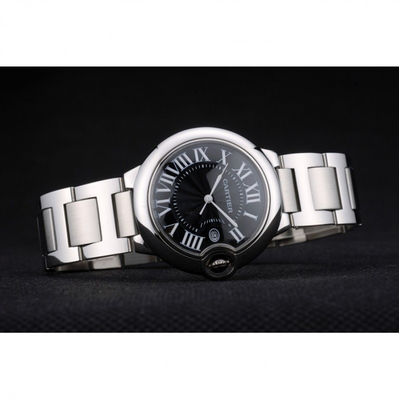 Cartier Ballon Bleu 38mm Black Dial Stainless Steel Case And Bracelet-3