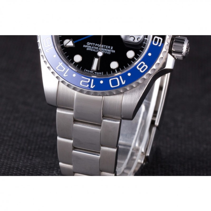 High Quality Replica Watches Rolex GMT-Master II Oyster Collection Brushed Stainless Steel Band 621492-5