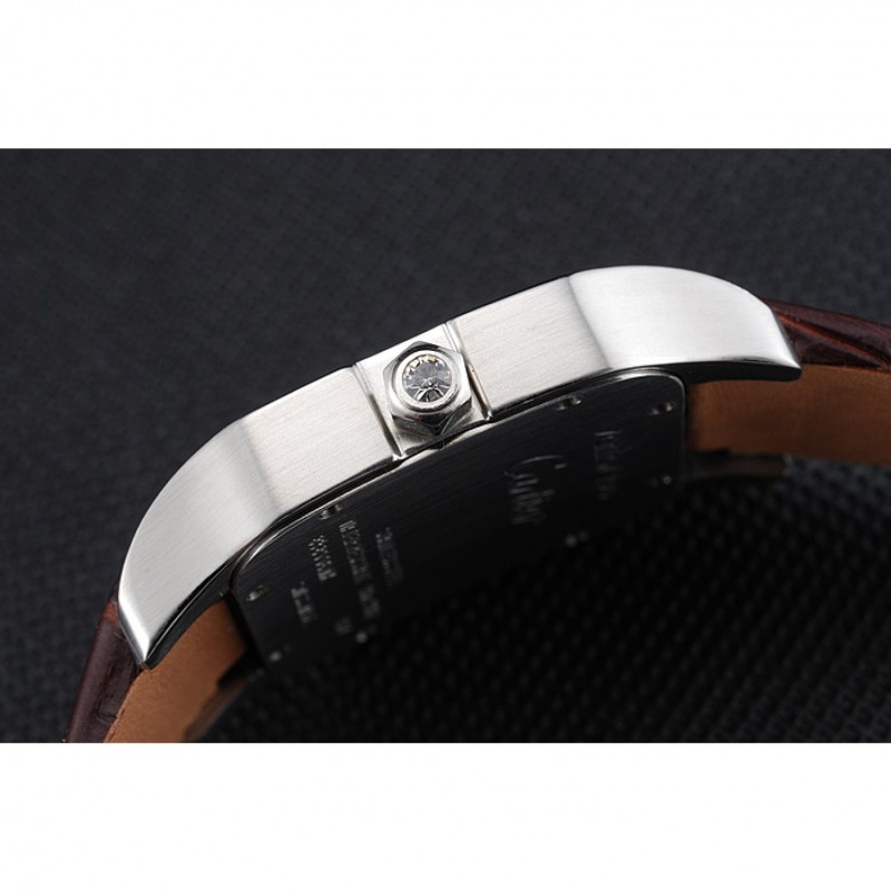Cartier Santos 100 Diamond Silver Bezel 621926-7