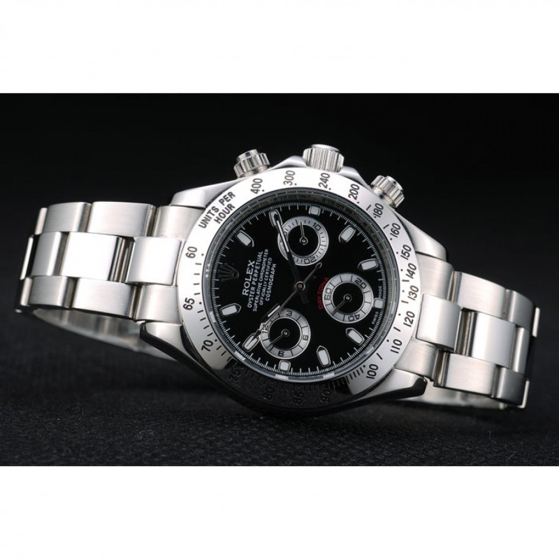 Rolex Daytona Lady Stainless Steel Case Black Dial Tachymeter-4