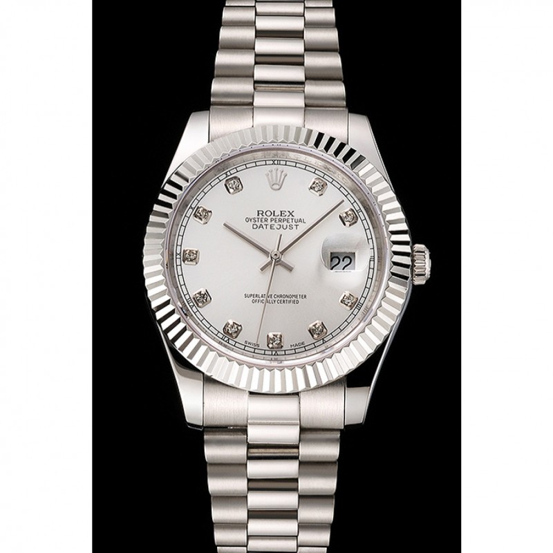 High Quality Replica Watches Swiss Rolex Datejust Silver Dial Stainless Steel Case And Bracelet-1