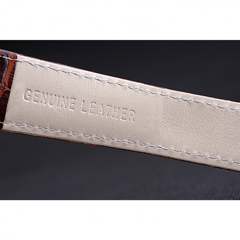 Cartier Tank MC Gold Diamond Case Brown Dial Brown Leather Strap 622170-5