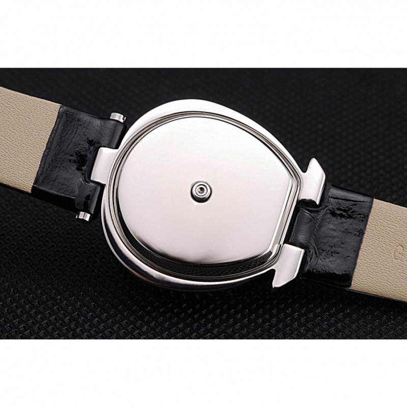 High End Replica Watches Omega Ladies Watch White Dial With Jewels Stainless Steel Case With Diamonds Case White Leather Strap 622826-7