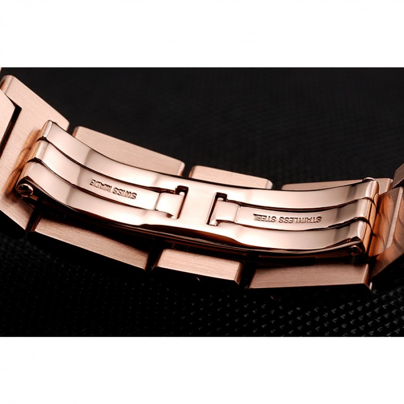 Swiss Cartier Ballon Bleu 40 MM Diamond Dial Rose Gold Bracelet 1453883-5