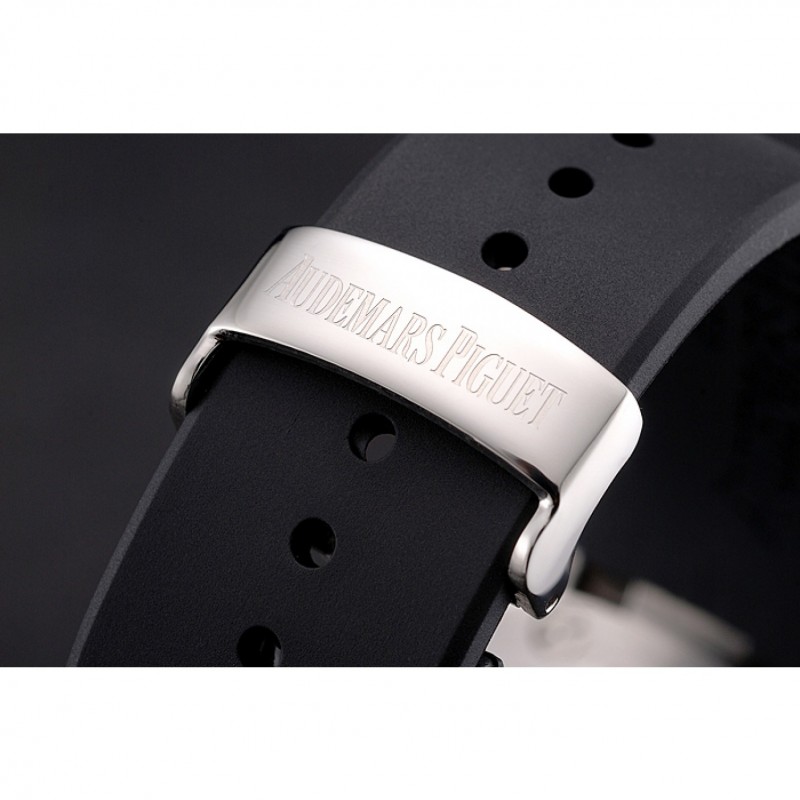 Audemars Piguet Royal Oak Offshore White Dial Stainless Steel Case Black Rubber Strap-4