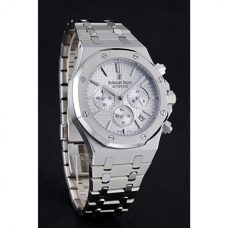 Audemars Piguet Royal Oak Chronograph White Dial Stainless Steel Bracelet 1454024-2