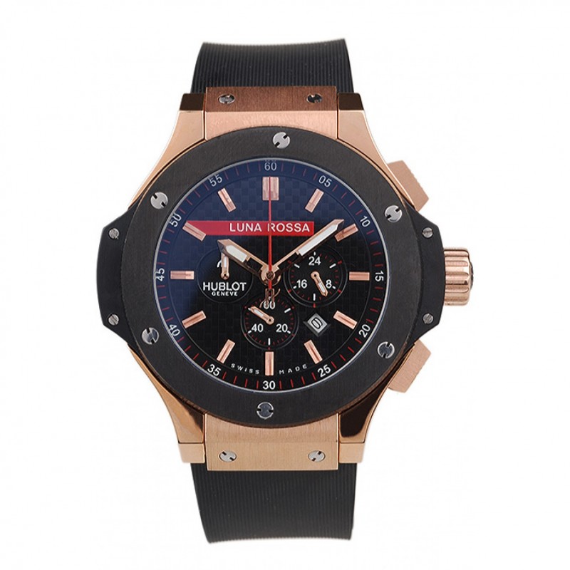 Luxury Hublot Limited Edition Luna Rosa Gold Dial Watch-0