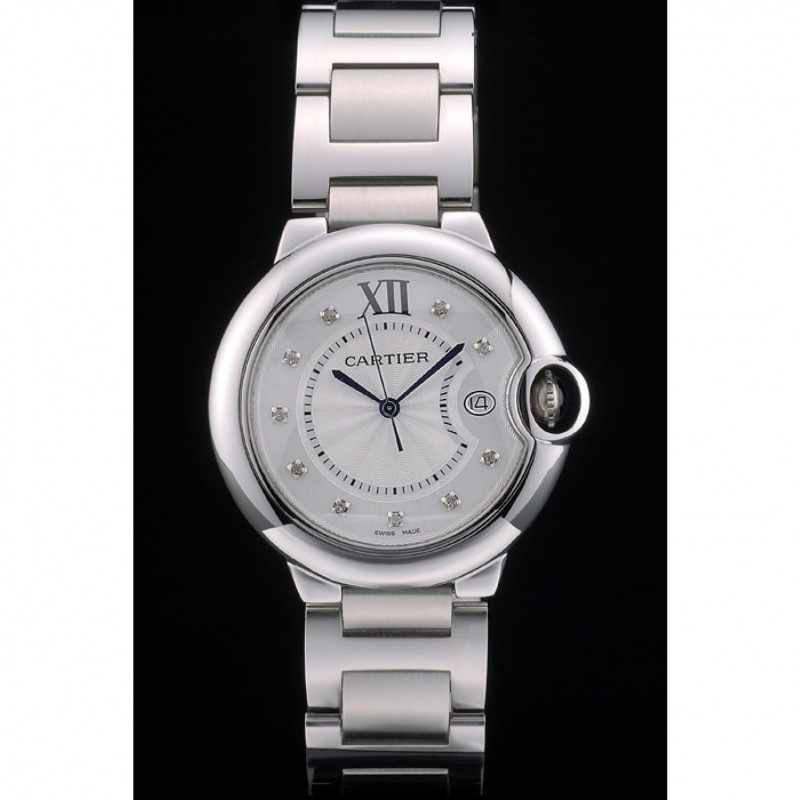 Cartier Ballon Bleu 38mm White Dial Stainless Steel Case And Bracelet-1