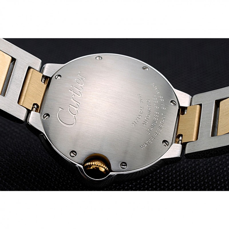 Swiss Cartier Ballon Bleu 36mm Silver Dial Stainless Steel Case Two Tone Gold Bracelet 622878-7
