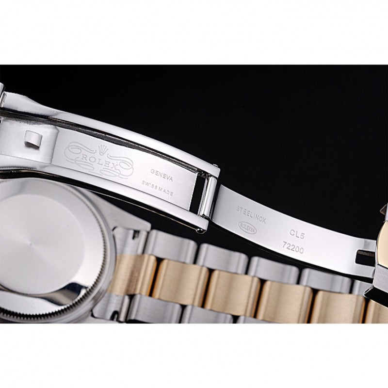 SS Replica Watches Rolex Datejust Stainless Steel And Gold Case Gold Dial 622265-6