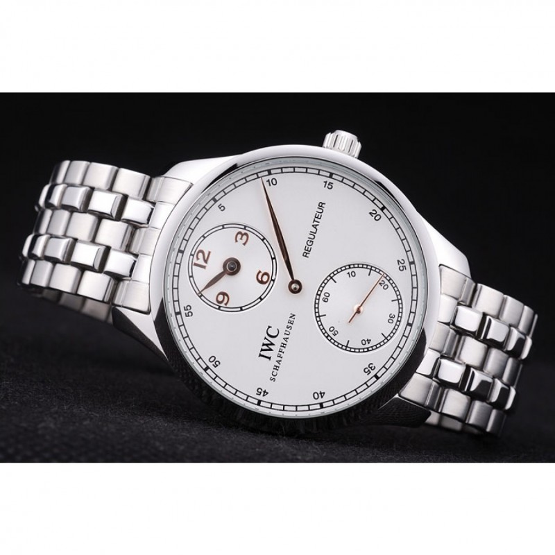IWC Regulateur White Dial Stainless Steel Bracelet-4