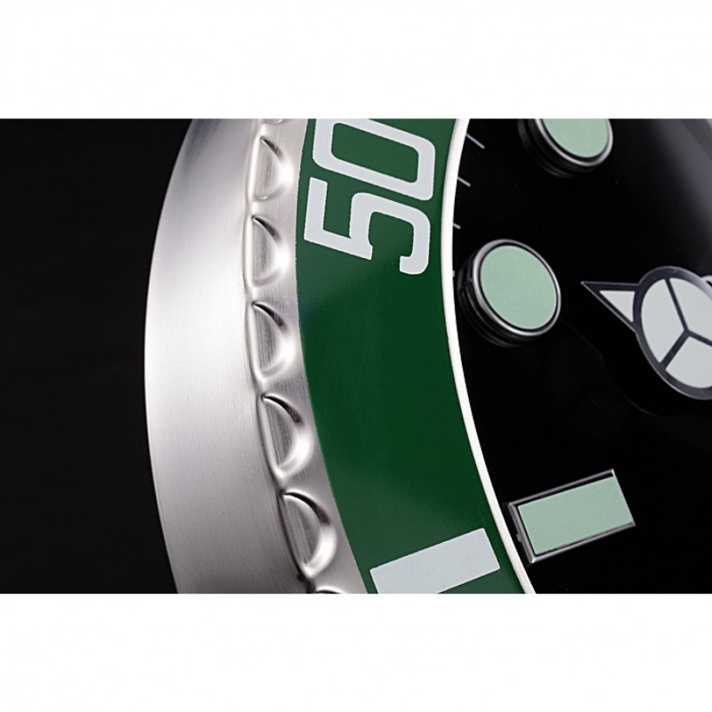 Rolex Submariner Wall Clock Silver-Green 621912-3