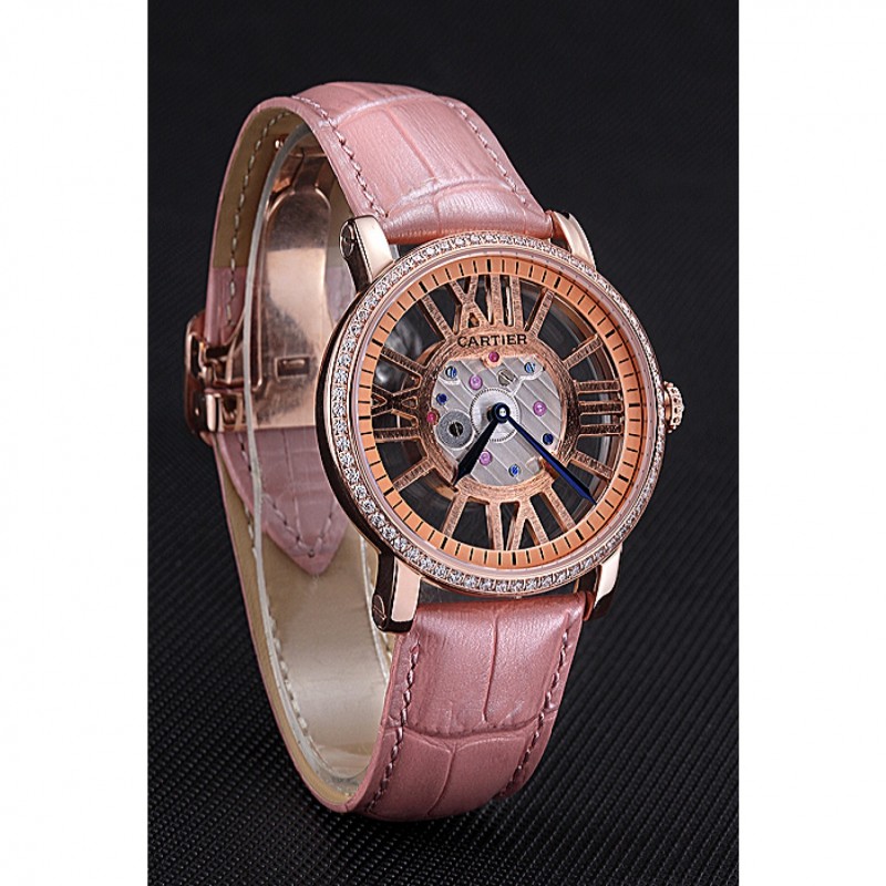 Cartier Rotonde Skeleton Flying Tourbillon Light Pink 621960-2
