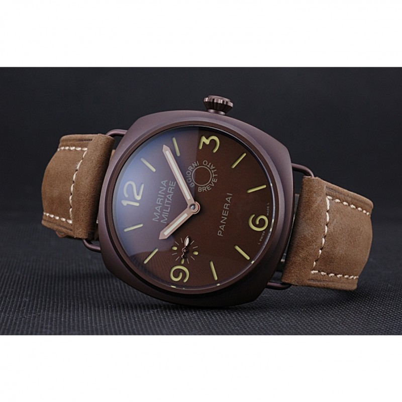 Panerai Luminor Marina Militare Purple Stainless Steel Bezel Khaki Bracelet 622320-4