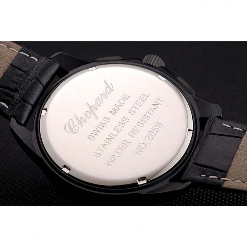 Chopard Mille Miglia GTS White Dial Black Leather Bracelet 1453999-6