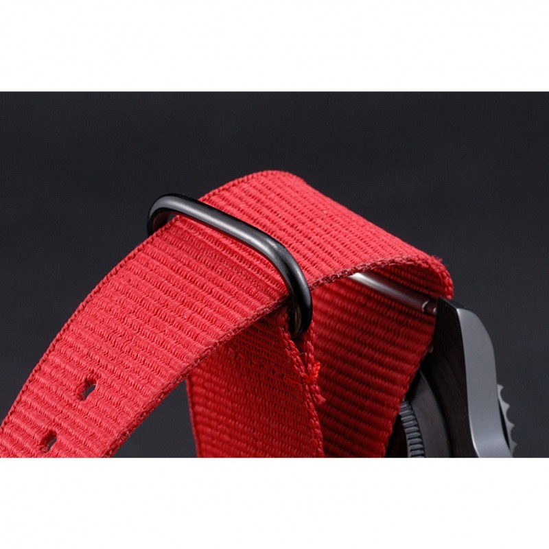Rolex Stealth Submariner Red Nylon Strap 622010-6
